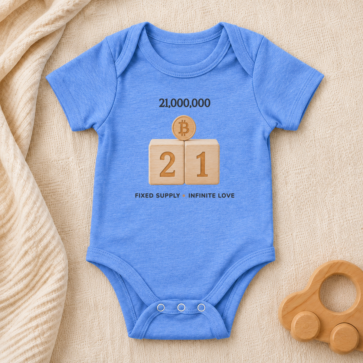 21 Million Bitcoin Baby Bodysuit
