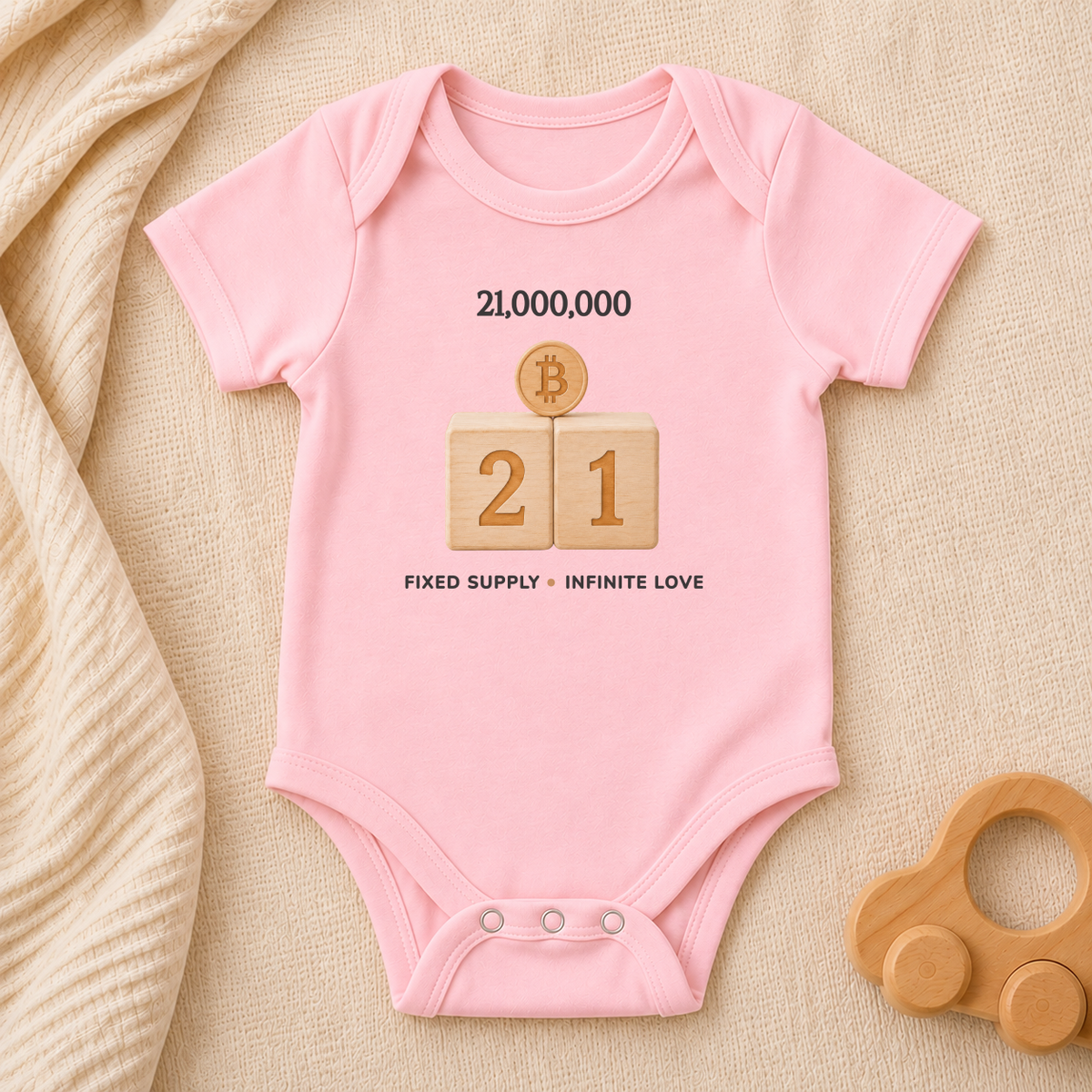 21 Million Bitcoin Baby Bodysuit