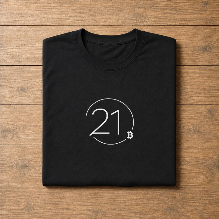 21 Million Bitcoin Logo T-Shirt