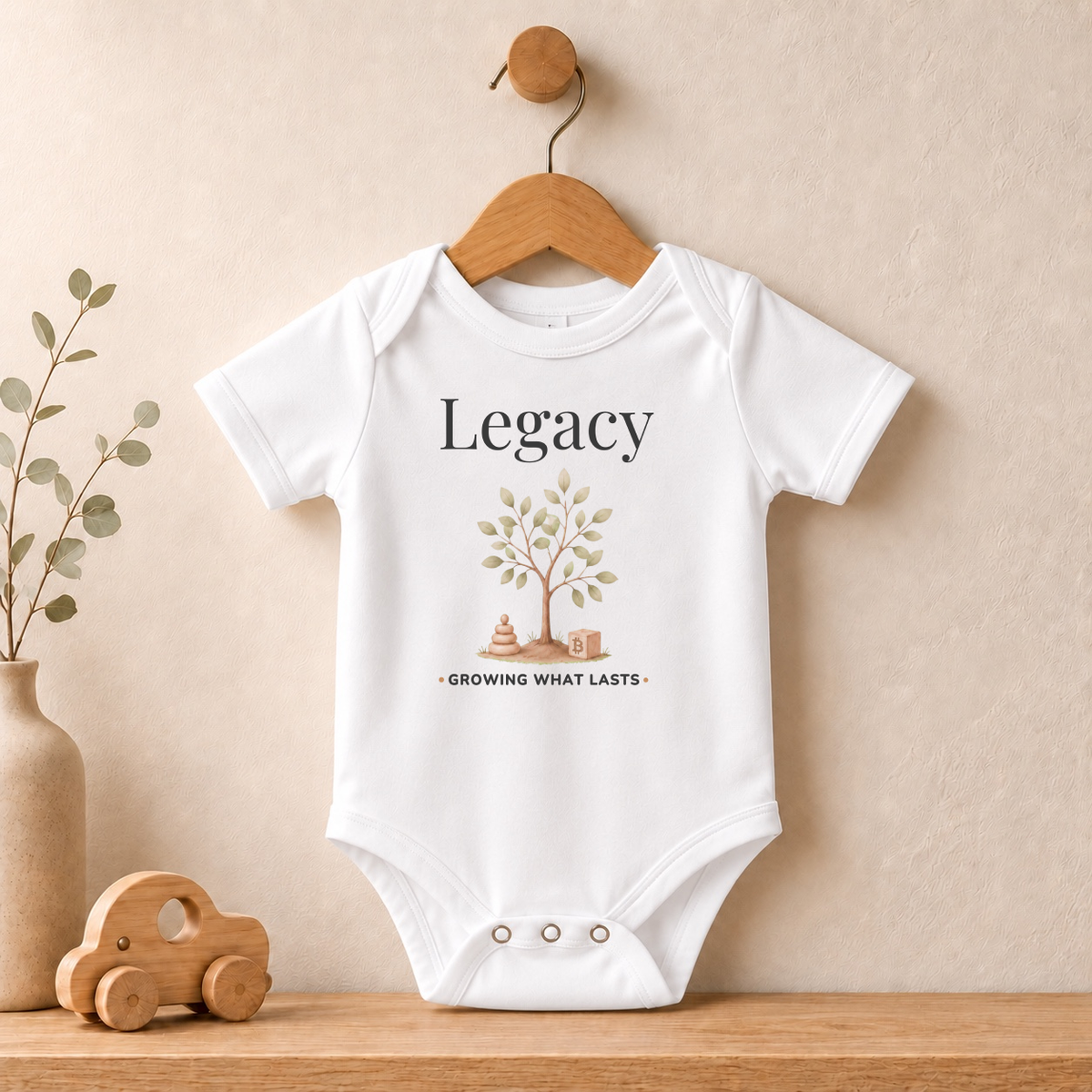 Legacy Bitcoin Baby Bodysuit
