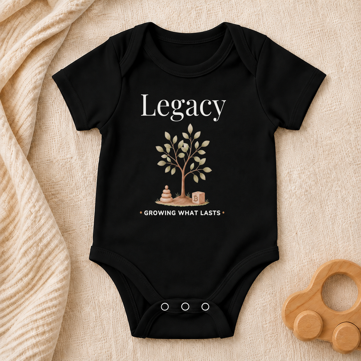 Legacy Bitcoin Baby Bodysuit