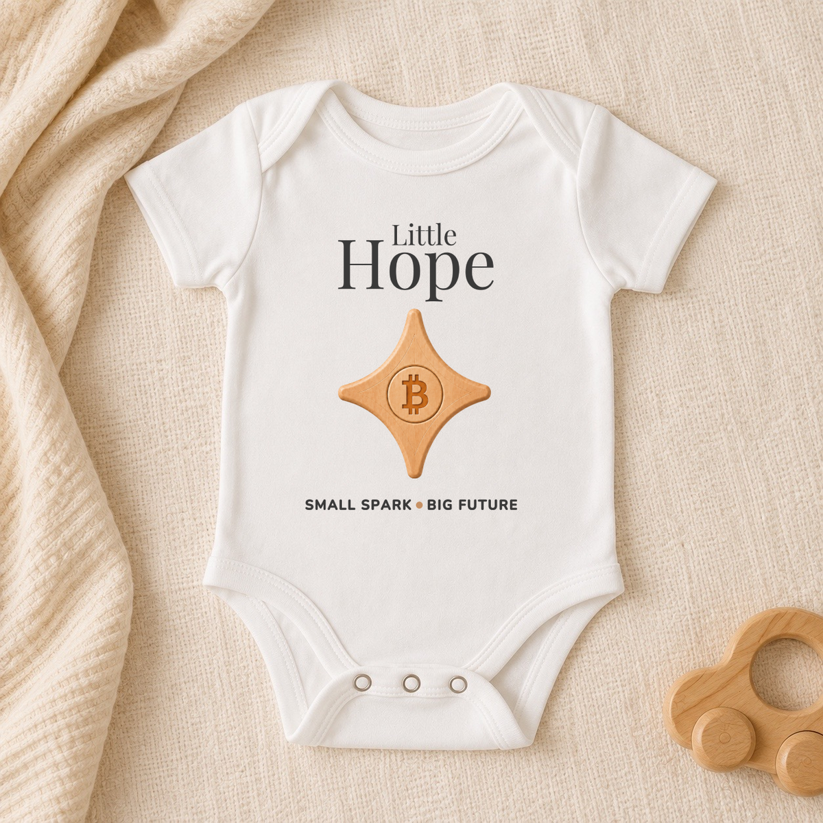 Little Hope Bitcoin Baby Bodysuit