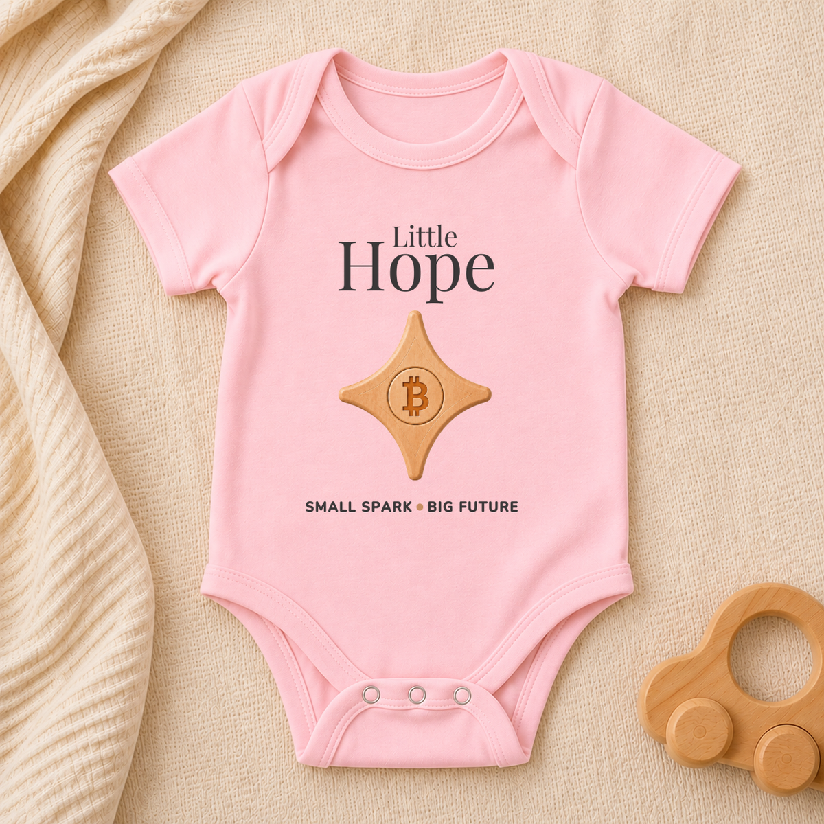 Little Hope Bitcoin Baby Bodysuit