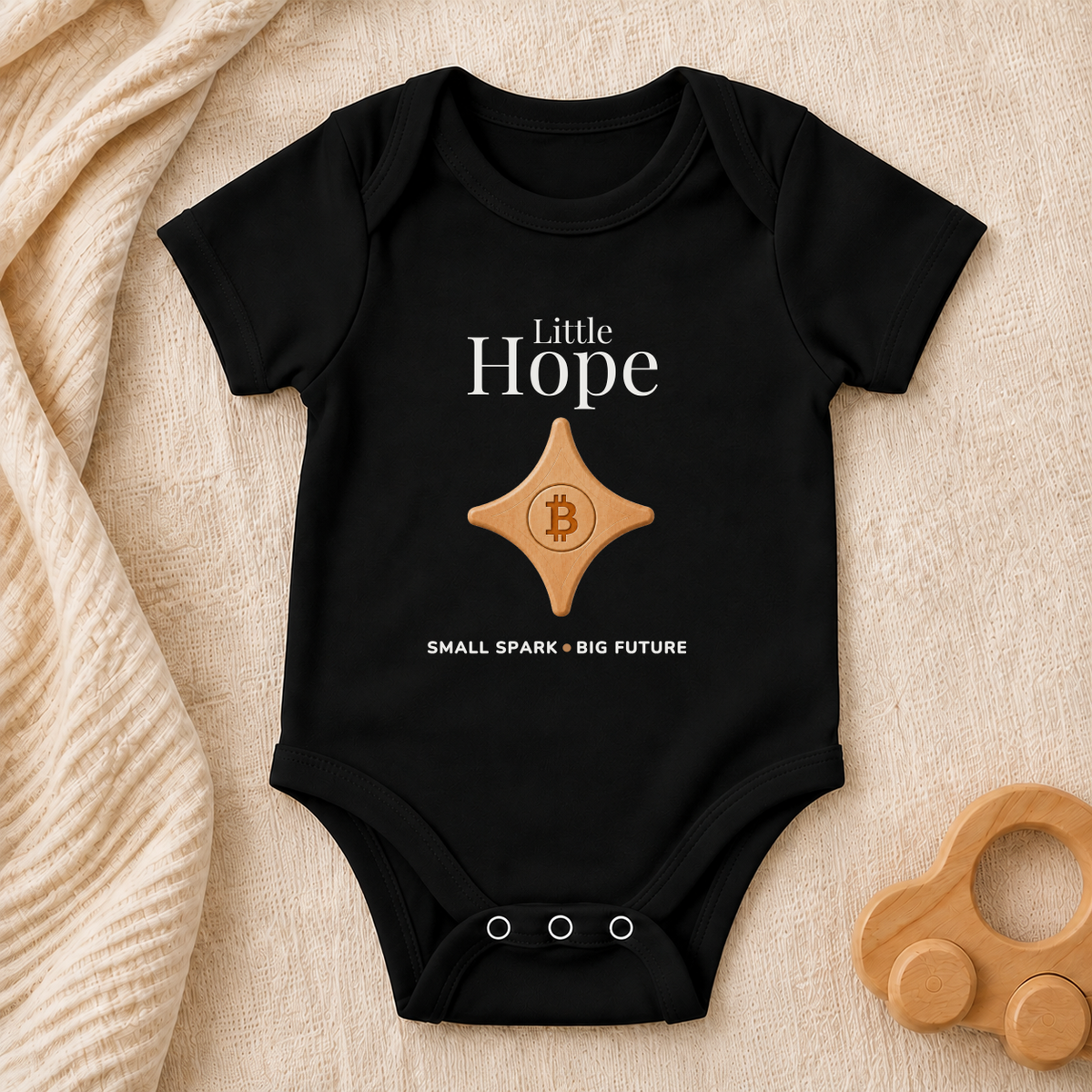 Little Hope Bitcoin Baby Bodysuit