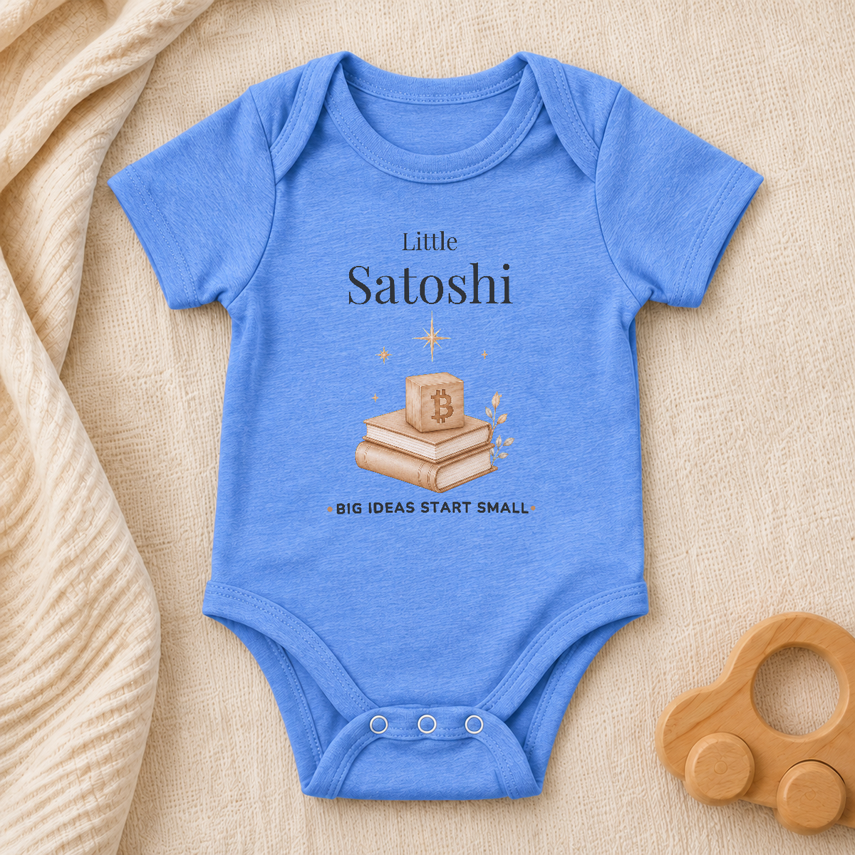 Little Satoshi Bitcoin Baby Bodysuit