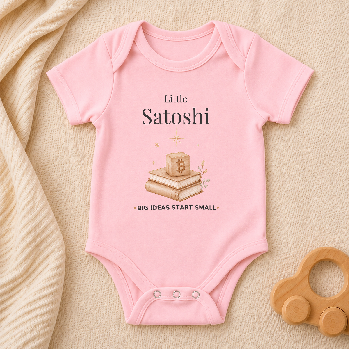 Little Satoshi Bitcoin Baby Bodysuit