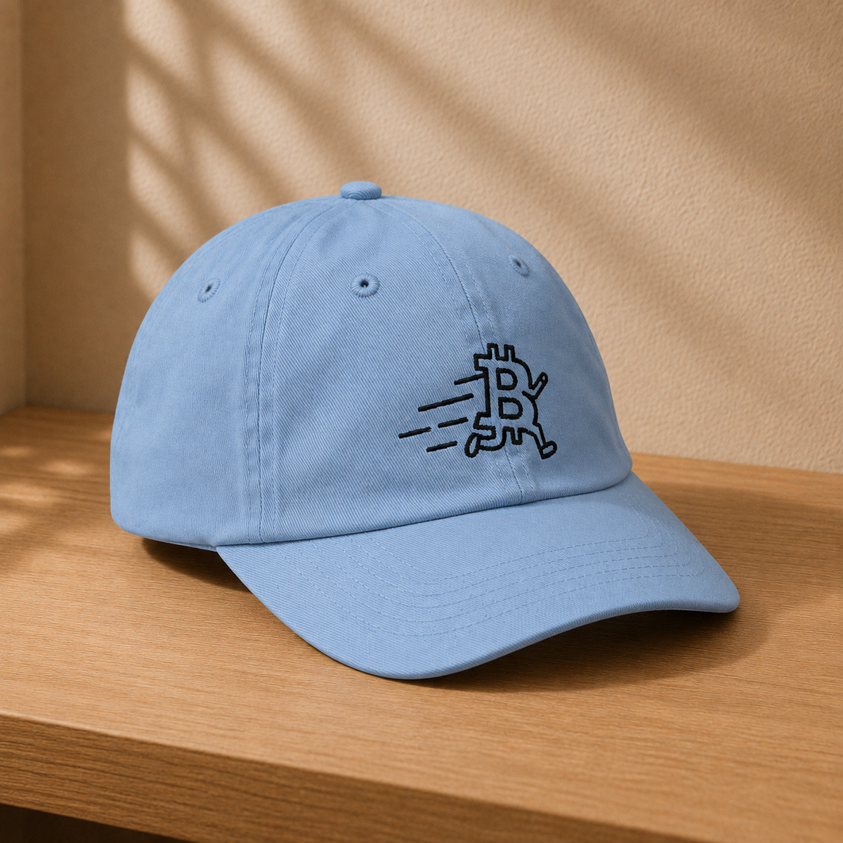 Running Bitcoin Youth Baseball Cap