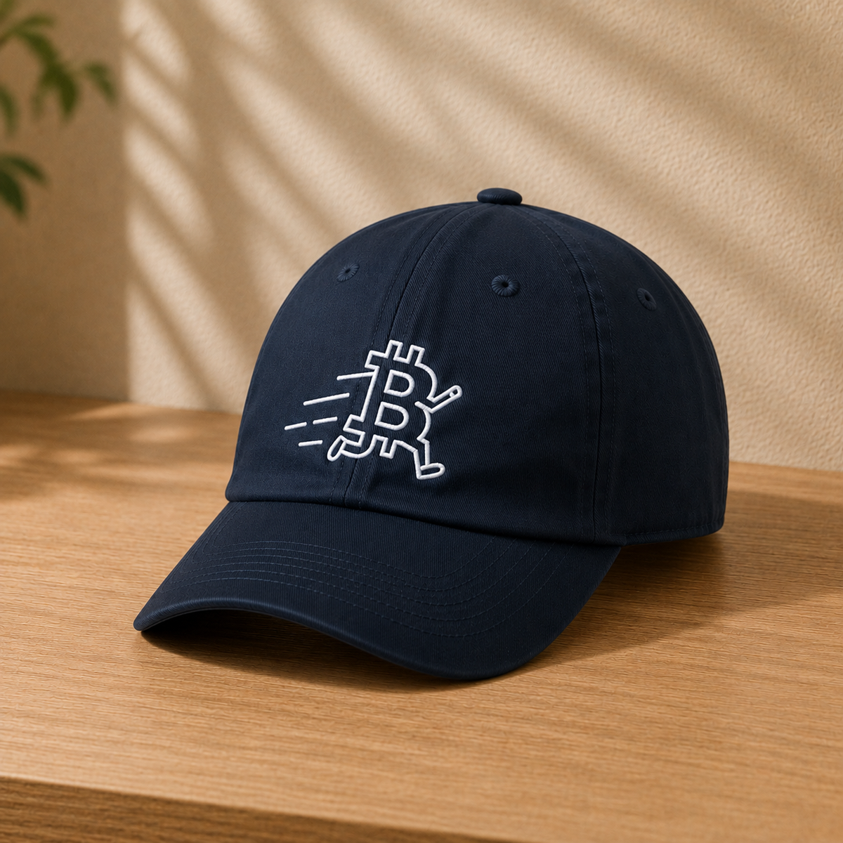 Running Bitcoin Youth Baseball Cap