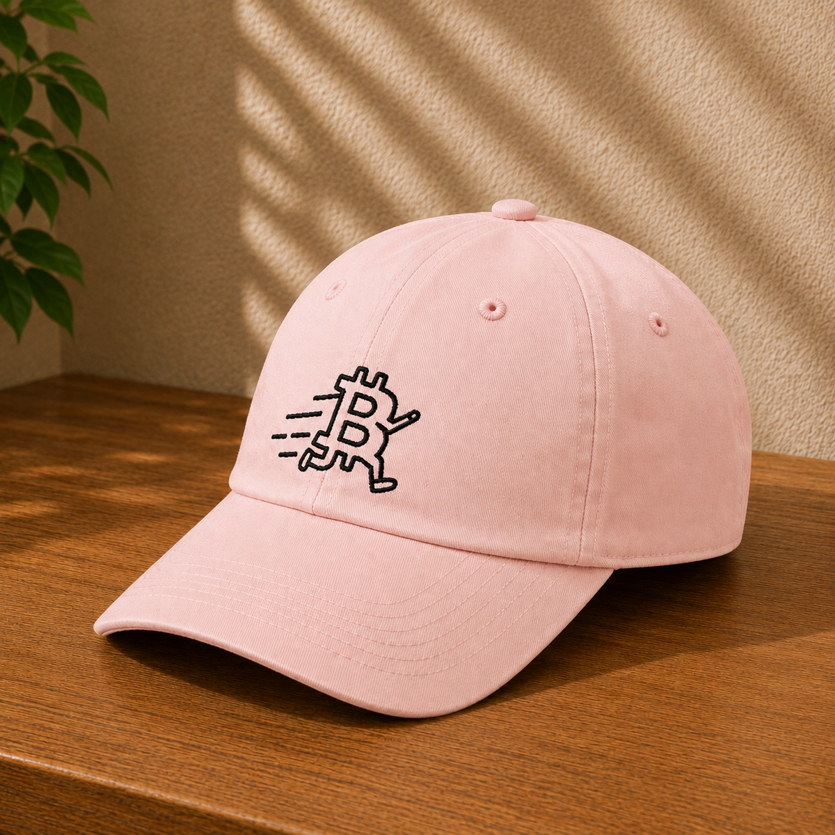 Running Bitcoin Youth Baseball Cap