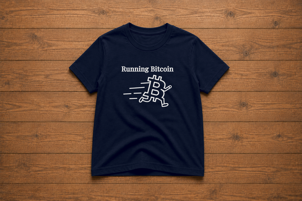 Running Bitcoin Youth & Toddler T-Shirt