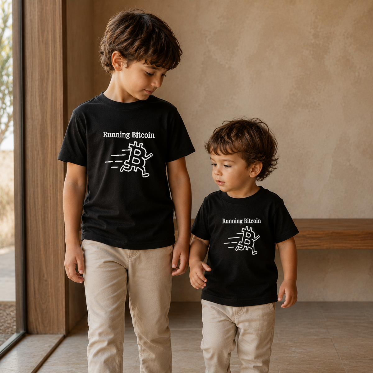 Running Bitcoin Youth & Toddler T-Shirt