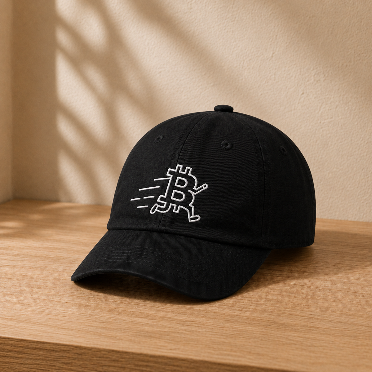 Running Bitcoin Youth Baseball Cap