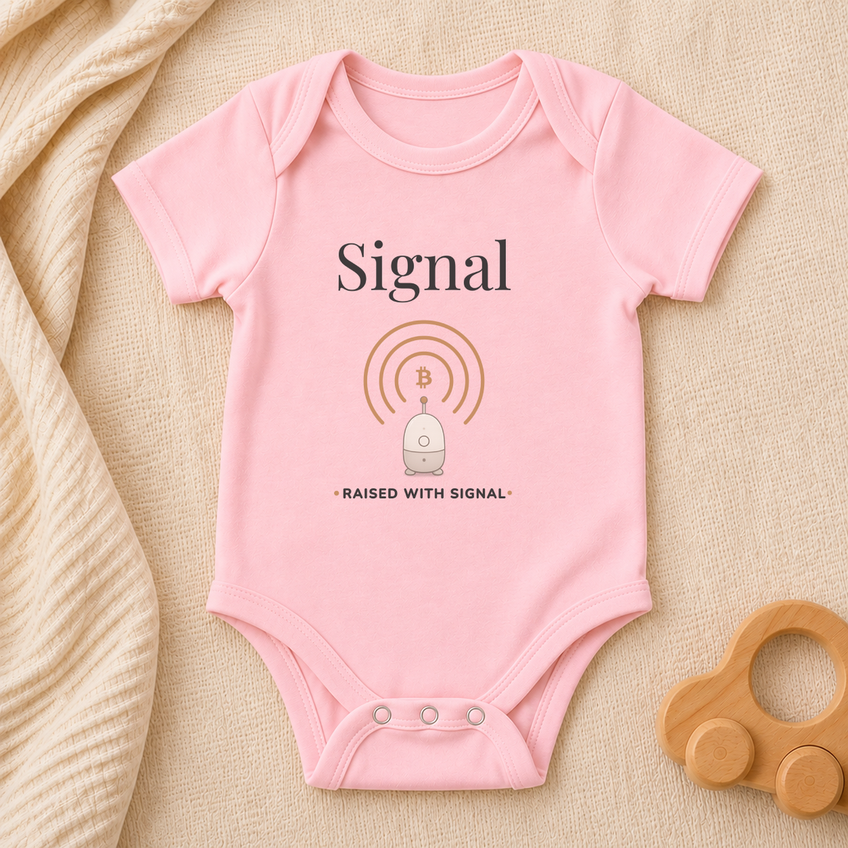 Signal Bitcoin Baby Bodysuit