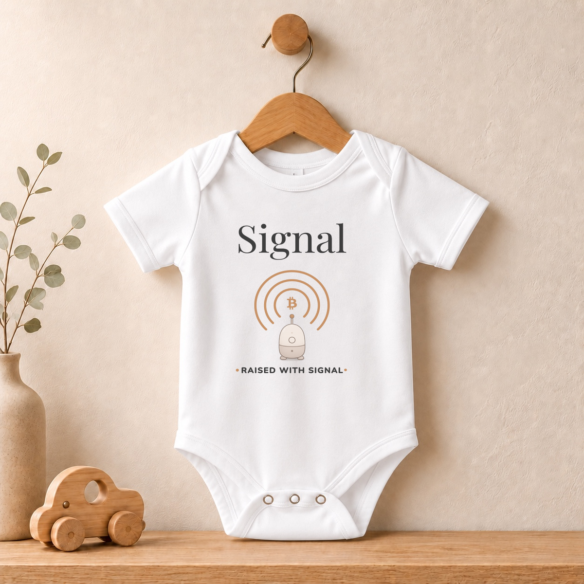 Signal Bitcoin Baby Bodysuit