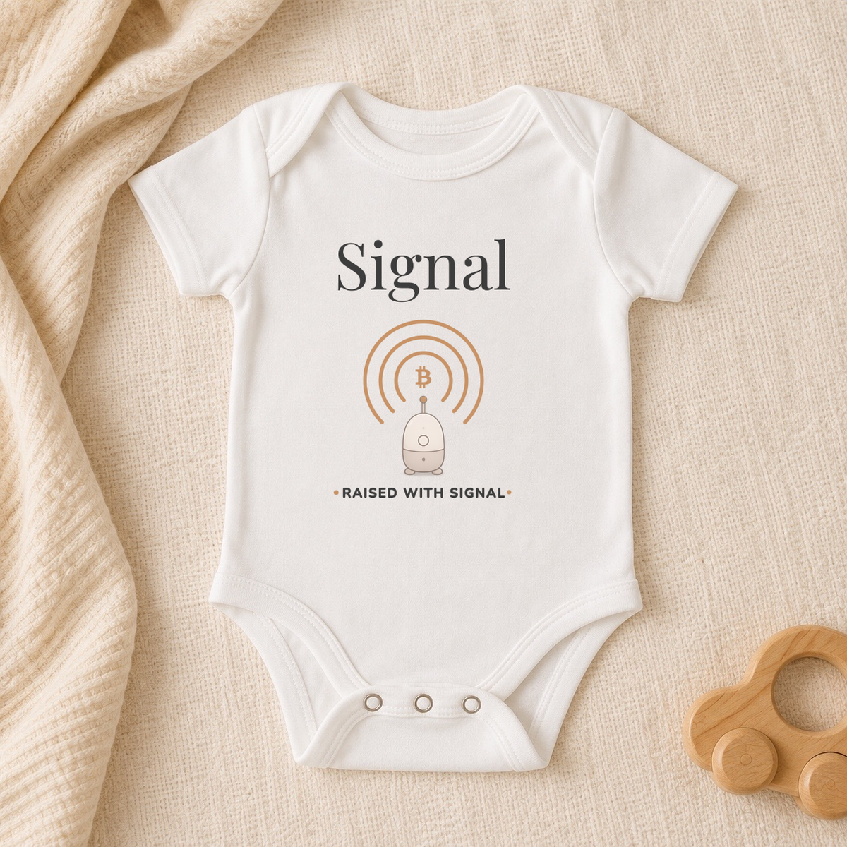 Signal Bitcoin Baby Bodysuit