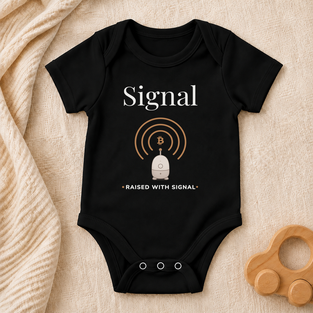 Signal Bitcoin Baby Bodysuit