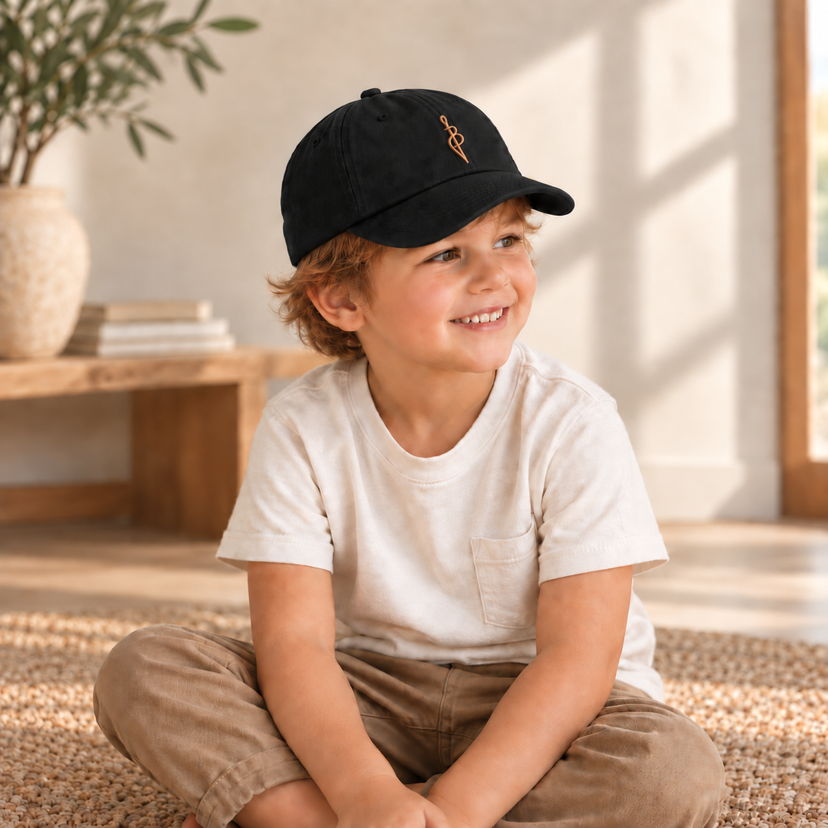 Signature Stitch Bitcoin Youth Baseball Cap