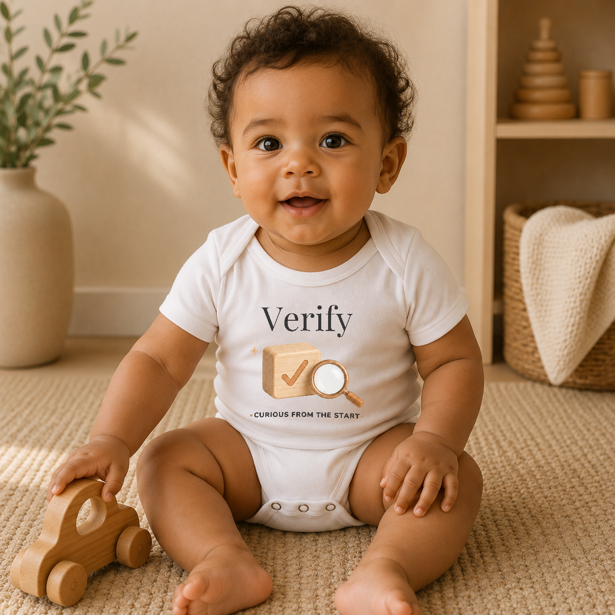 Verify Bitcoin Baby Bodysuit