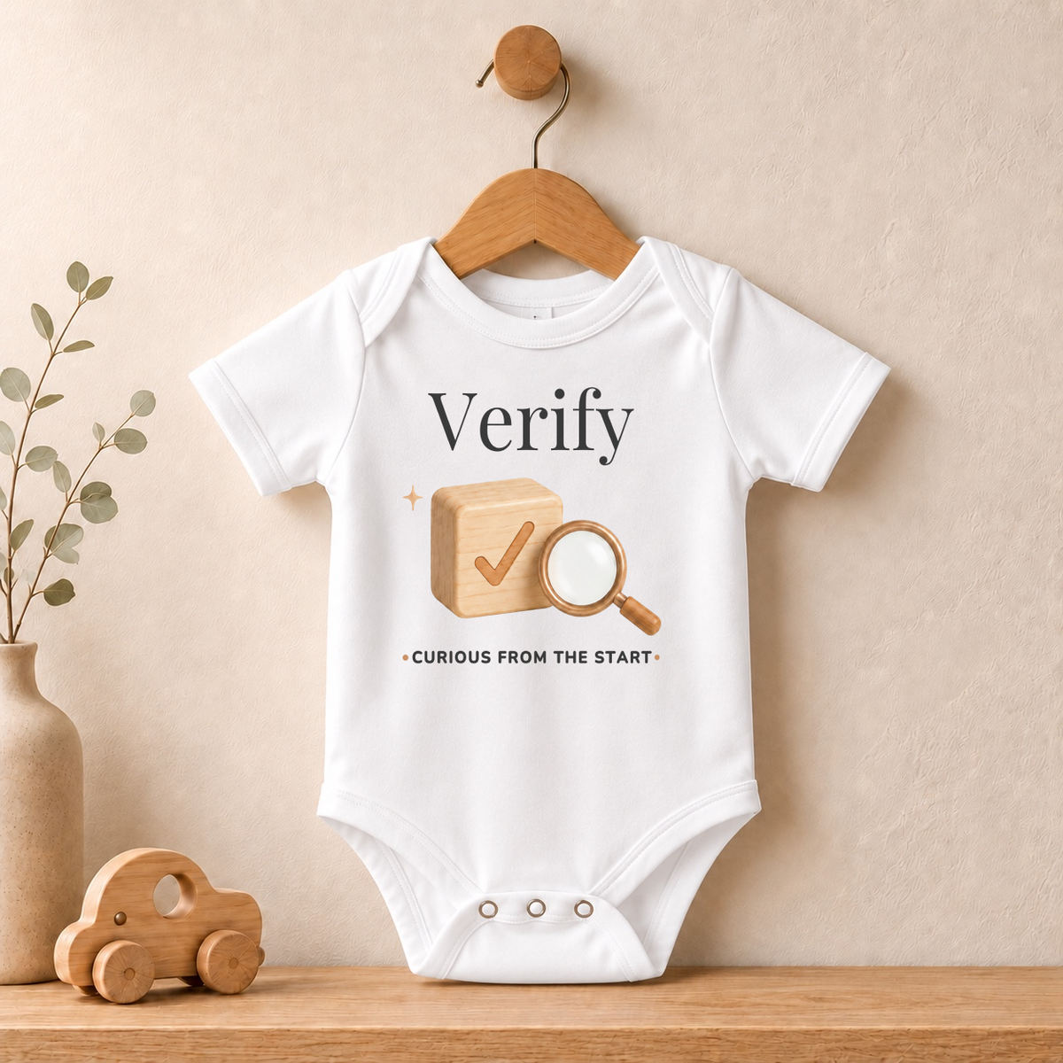 Verify Bitcoin Baby Bodysuit